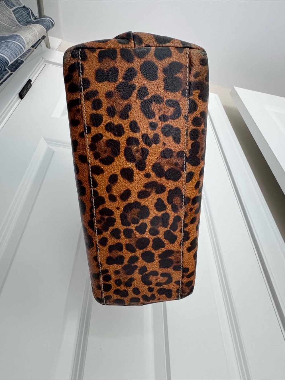 Dooney & Bourke Small Chiara Leopard-Print in Brown and Black - Picture 4 of 9